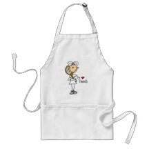 T-shirts et cadeaux de tennis d'amour de la fille  tabliers