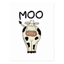T-shirts et cadeaux de vache à MOO Cartes Postales