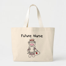 T-shirts et cadeaux d'infirmière de singe de chaus sac en toile