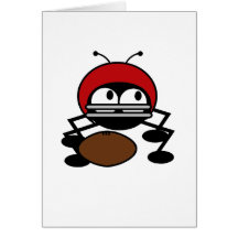 T-shirts et cadeaux d'insecte du football cartes