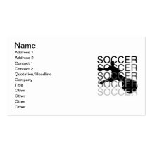 T-shirts et cadeaux du FOOTBALL Cartes De Visite Personnelles