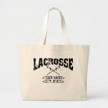 T-shirts personnalisé de lacrosse de cité d'équipe sac en toile