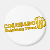 T-shirts potables d'équipe du Colorado Magnets Pour Réfrigérateur