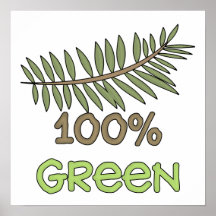 T-shirts vert et cadeaux de 100 pour cent posters