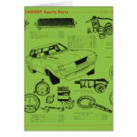 TA22 Celica Tosco Parts Poster Card