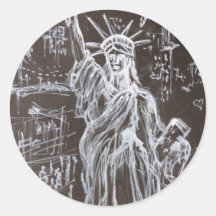 Ta Ta Tara Ra Round Sticker