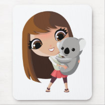 Taara and Pudding the Koala Mouse Pad