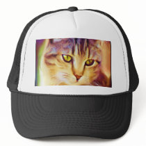 Tabby Cat Art cap