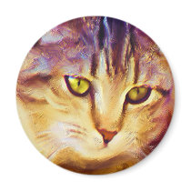 Tabby Cat Art magnet