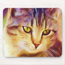 Tabby Cat Art mousepad