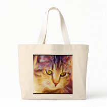 Tabby Cat Art tote bag