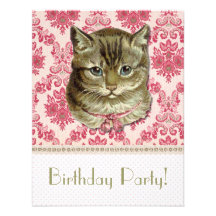 Tabby cat personalized announcements