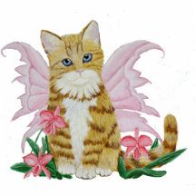 Tabby Fairy Kitten Photo Sculptures