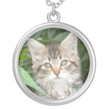 Tabby Kitten Necklace