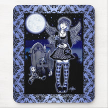 "Tabitha" Gothic Guardian Angel Art Mouspad Mouse Pad