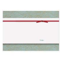 Table Card - Chinese Double Happiness Wedding Business Cards