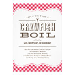 Table Cloth Crawfish Boil Invitations