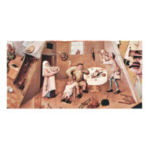 Table Depicting The Seven Deadly Sins And The Last Custom Photo Card
