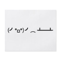 Table Flip Flipping Ascii Emoticon Flyer Design
