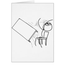 Table Flip Flipping Rage Face Meme Card