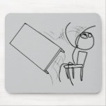 Table Flip Flipping Rage Face Meme Mouse Pads