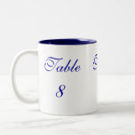 Table Number Mug