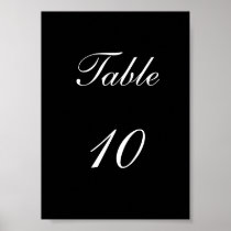 Table Number Print