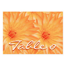 Table numbering cards - customizable template business card template