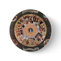 Table Of The Mortal Sins.,  By Hieronymus Bosch (B Pinback Button