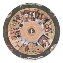 Table Of The Mortal Sins.,  By Hieronymus Bosch (B Sticker