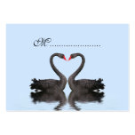 Table Seating Card Romancing Swans Wedding Set Business Card Templates