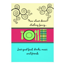 Table Setting - Dinner Party Invitation