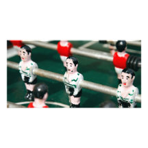 Table soccer photo greeting card