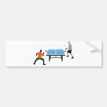 table tennis auto aufkleber