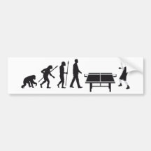 table tennis auto sticker