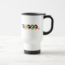 Table Tennis Bat and Ping Pong Ball Sports Mug