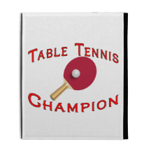 Table Tennis Champion iPad Case