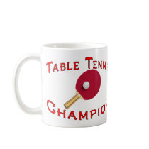 Table Tennis Champion Coffee Mug