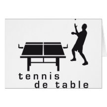 table tennis grußkarte