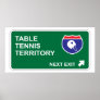 Table Tennis Next Exit Posters