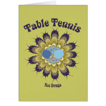 Table Tennis Not Drugs Card