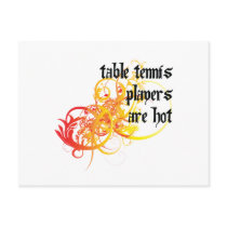 Table Tennis Players Are Hot Post Cards