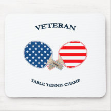 Table Tennis Veteran Mouse Pad