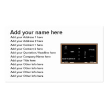 Tableau noir de maths cartes de visite professionnelles