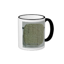Tablet with cuneiform script coffee mugs