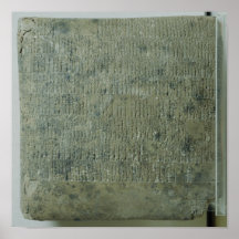 Tablet with cuneiform script poster