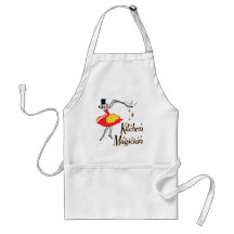 Tablier d'art de cuisine de magicien de cuisine ré