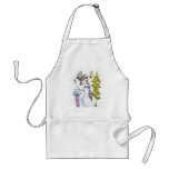 Tablier de bonhomme de neige d'hiver