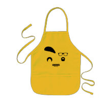 Tablier de Jamie et d'enfant de silhouette d'Adam