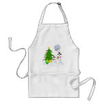 Tablier de vacances de bonhomme de neige